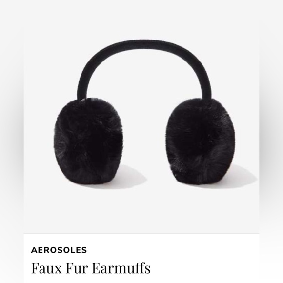AEROSOLES Faux Fur Earmuffs - Picture 1 of 3